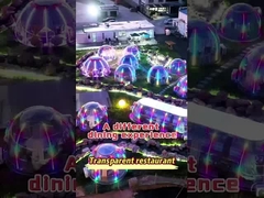 Full House Outdoor Prefab Dome Haus Zimmer Polycarbonat Blasenkuppel Haus