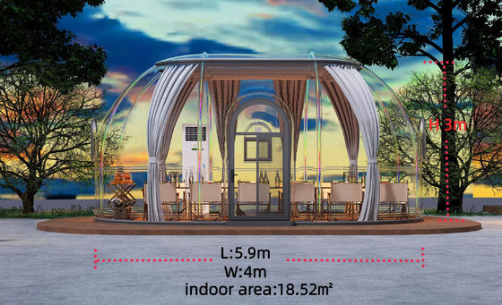 kaufen Camping Outdoor Bubble Tents 18.52M2 Vorgefertigte Häuser Kuppel Transparentes Zelt 3M online manufacture