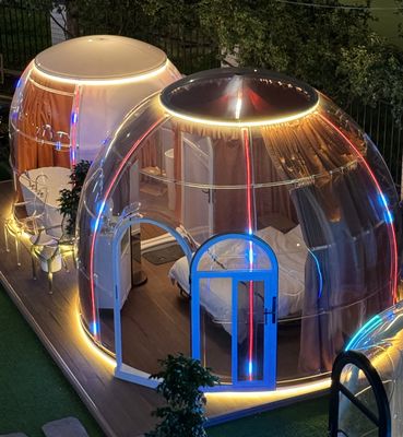 kaufen Polykarbonat Kuppelzelt Transparent Bubble House Vorgefertigtes Kuppelhaus für den Außenbereich online manufacture