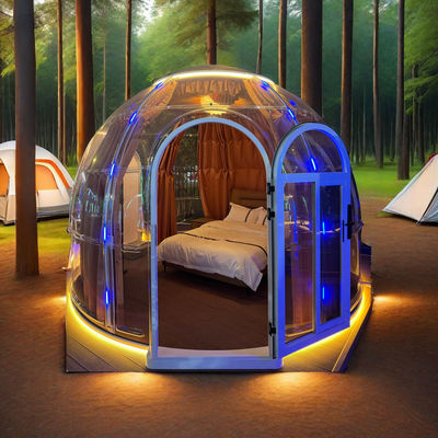 kaufen Kleines Haus Bewegliche Geodätische Kuppel Zelt Fensterlicht Gebäude für Bubble House Resort Einzigartige Containerhäuser Produkt online manufacture