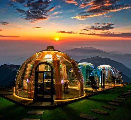 kaufen Romantisches modernes Design Bubble House PC Kuppelzelt für den Außenhandel Freizeitmontage Kaffeeshop Kuppelhaus für Hotels online manufacture