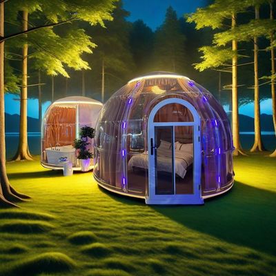 kaufen Outdoor Camping Veranstaltung Häuser Vorgefertigtes Abendessen Glasparty Bubble House Dome Igloo Zelte online manufacture