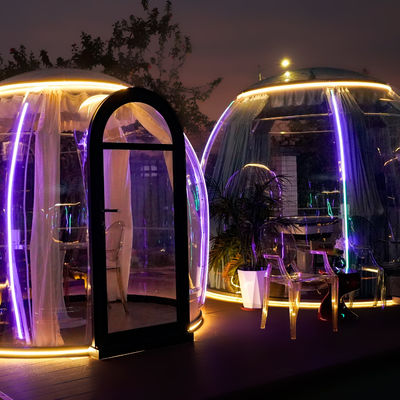 kaufen Fabrikpreis Romantik Outdoor Commercial Freizeit Kaffeehaus PC Bubble House Kuppelzelt online manufacture