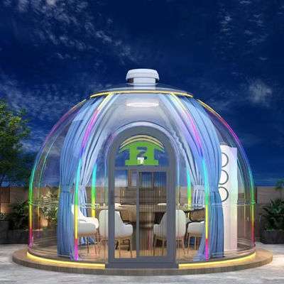 kaufen Luxuswasserdichtes PC Bubble Tent House Camping Prefab Haus Transparente Kuppel Glamping Haus online manufacture