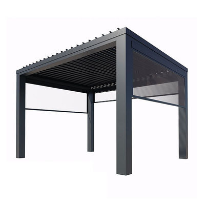 kaufen Innenhof Außen Flipped Louver Arbor Garten Villa Hochwertige Markise Elektrische Aluminiumlegierung Pavillon online manufacture
