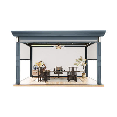 kaufen Außenpavillon Aluminiumlegierung neue Hand elektrische Fensterleiste Innenhof Pavillon Innenhof Freizeitpavillon online manufacture