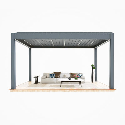 kaufen Intelligente Aluminiumlegierung für den Außenbereich elektrische Lamelle Balustrade Gartenhof Gartenhof Hauspavillon Außen Sonnenzimmer online manufacture