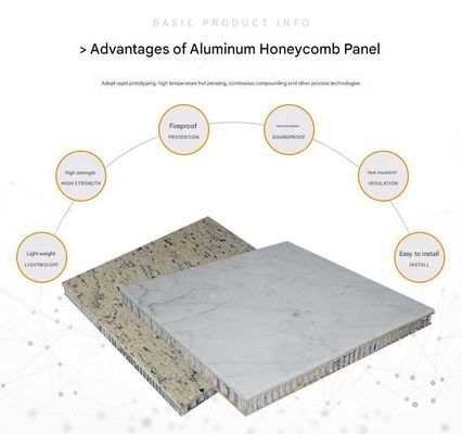 kaufen Villa Außenverkleidung Marmor Aluminium Verbundplatte Honigsack feuerfest Anti-statisches zeitgenössisches Wandmaterial online manufacture