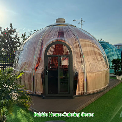 Dome Gästehaus Restaurant Bubble Zelt Privatsphäre Vorhänge Kaffeebar Modulares Kleines Haus Bubble