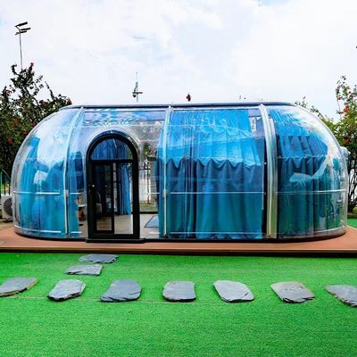 Warm verkauftes neues Design PC Dome Hotel Polycarbonat Dome Zelt Modulares Prefab Dome Haus für Resorts