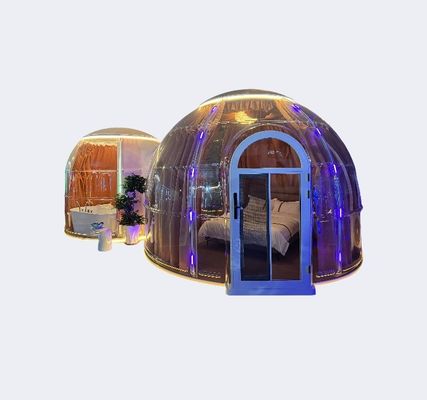 Hochwertiges, transparentes Bubble Room Hotel Luxus-Dome Polycarbonat-Dome-Haus für Gastfamilie Camping