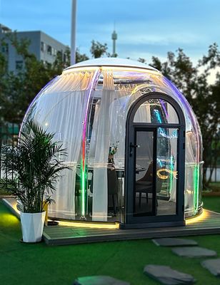 Vollhaus Außen durchsichtige Kuppel Igloo Vorgefertigte Blasenkuppel Haus Für Restaurant Glamping