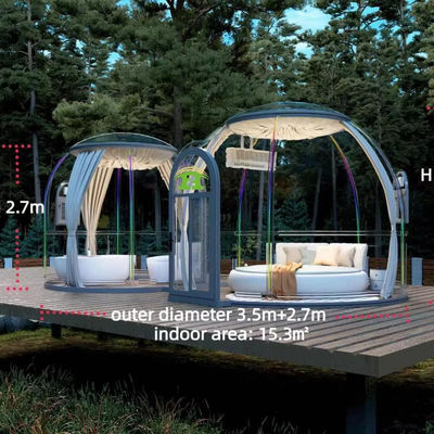 Vollhaus Außenhaus Luxusglas Polycarbonat Garten Doppeldome