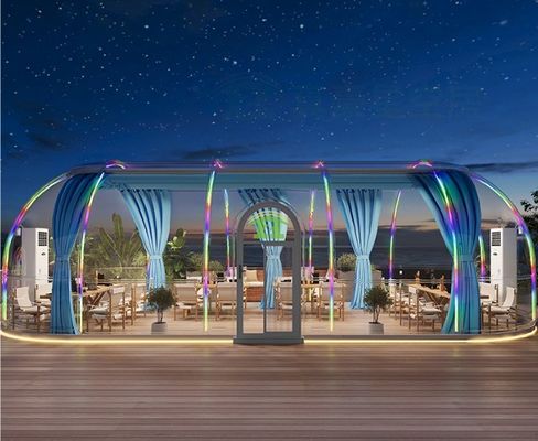 Moderne Intelligente Outdoor Prefab Star Room Wasserdichte Polycarbonat Kuppeln für Glamping Geodätische Kuppel Haus für Hotels