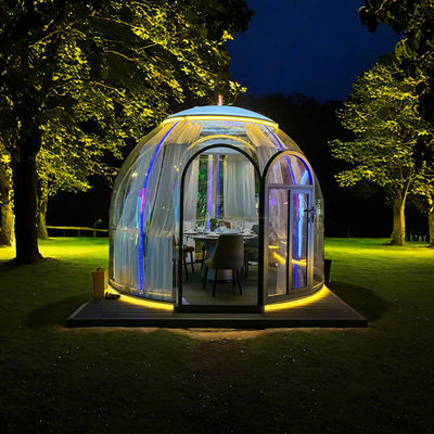 Clear Igloo Tent PC Bubble Geodäsische Kuppel Polycarbonat Zelt für Outdoor Glamping für Parkanwendungen und Containerhäuser