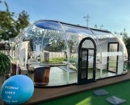 5.7m2 Doppelstern-Esstent 3M Camping Transparent Klares Blasentent
