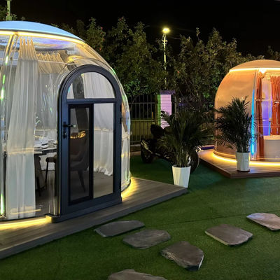 Hochverkauftes neues Design PC Dome Hotel Polycarbonat Dome Zelt Modulares Prefab Dome Haus