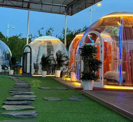 Full House Monolithische Prefab Hotel Kuppel Zelt Vorgefertigte Blasenhäuser für komfortables Wohnen