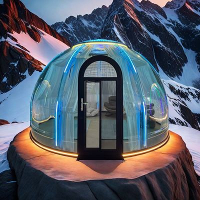 Hochverkäufe Neue Ankunft PC Hotel Polycarbonat Kuppel Zelt Modulares Prefab Dome Haus für Resorts
