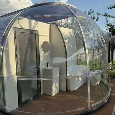 Full House Designs Outdoor Polykarbonat Kuppel Haus Glamping Star Kapsel Bubble Kuppel Raum