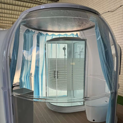 Glamping Wasserdicht PVC 2,7m Luxus Dome Haus Transparent Bubble Dome Zelt zum Verkauf