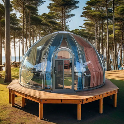 Neueste Villa Prefab Häuser Resort Bubble Zelt Transparente vorgefertigte Kuppel Häuser