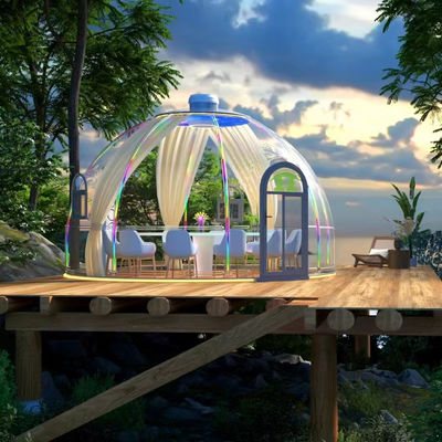 Hochverkauftes Hotel Polycarbonat Kuppelzelt Modulares PC-Vorgefertigtes Blasenzimmer Kuppelhaus für Resort