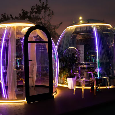 Individuell angepasst 2.4M Volltransparenz 360° Polycarbonat Bubble House Transparentes Kuppelzelt