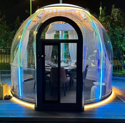 Hot-Selling Neues Design PC Hotel Transparentes Kuppelzelt Modulares Prefab Bubble House Kuppelhaus zum Essen