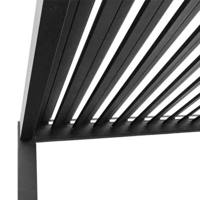 Außengarten Villa Innenhof Pavillon mit Louver Dreh Aluminiumlegierung Veneer Dach Pergola