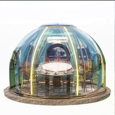 Haus Transparentes Camping Hotel Vorgefertigte Kuppel für Camping Bubble House