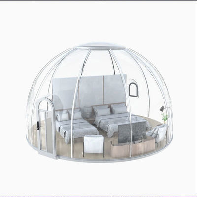 Solid Sheet Homes Vorgefertigtes Außen Bubble Tent Restaurant Nachtszene Transparentes Campingzelt