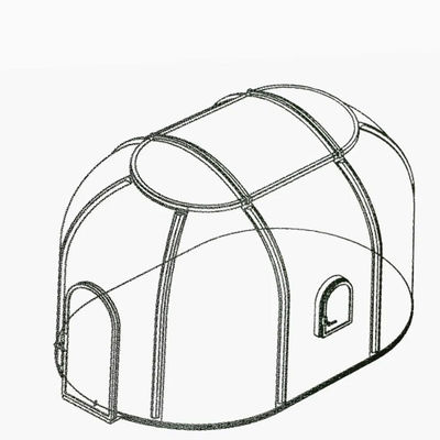 3 - 4 Personen Polycarbonat Speisezimmer Bubble Zelt Star View Bubble Dome Zelt