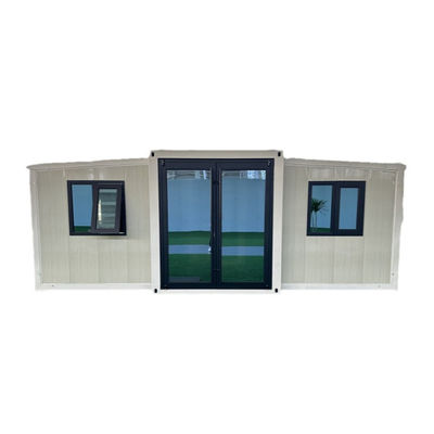 Containerhaus Doppelflügel-Erweiterungskasse 20 40 Fuß Anpassbares Mobilhaus mit Klappküche und Bad